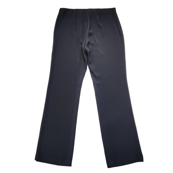 Eileen Fisher NWT Straight Leg Trouser Pant 6 Black Side Zip Classic Office - Picture 2 of 12